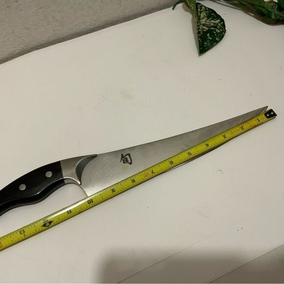 RARE KAI Shun Ken Onion 9” Slicing Knife DM0504 DM-0504 - Picture 5 of 10